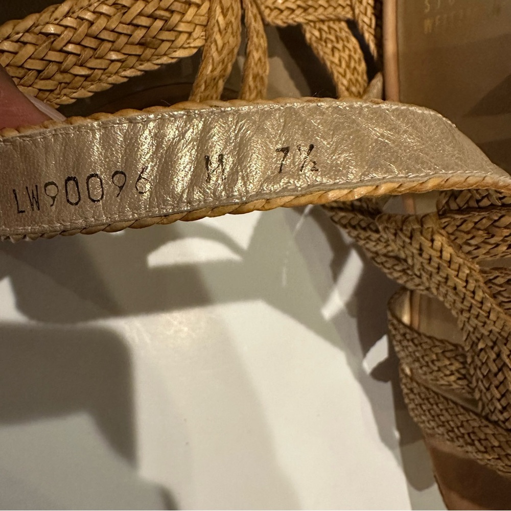 Stuart Weitzman Waveit Woven Raffia Slingback Str… - image 8